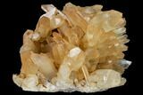 Tangerine Quartz Crystal Cluster - Madagascar #112812-4